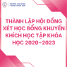 Thành lập Hội đồng xét học bổng khuyến khích học tập khóa học 2020–2023