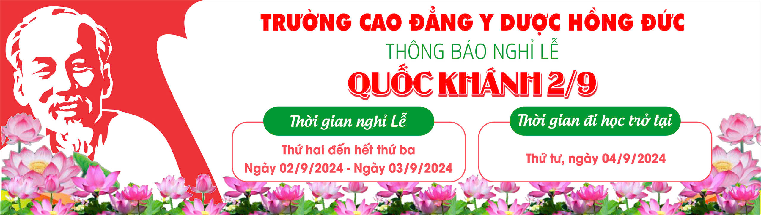 Thông báo nghỉ lễ 2/9